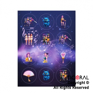 LAS GUERRERAS STICKER (GM) 10 x 6 UNIDADES